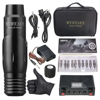 BEVEACE New Professional Short Tattoo Pens Kit Original Beginner Machine Tattoo Needles Box Foot Pedal Switch Set Supplies Ink
BEVEACE New Professional Short Tattoo Pens Kit Original Beginner Machine Tattoo Needles Box Foot Pedal Switch Set Supplies Ink
