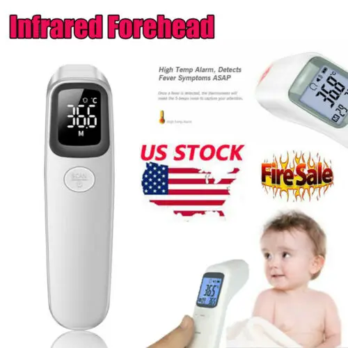 Digital Infrared Forehead Body Thermometer Gun Non-contact Temperature Measuring
Digital Infrared Forehead Body Thermometer Gun Non-contact Temperature Measuring