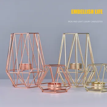 Nordic Romantic Dinner Candlesticks Geometric Candlestick Iron Candle Holder for Wedding Party Home Decor Accessories Europe
Nordic Romantic Dinner Candlesticks Geometric Candlestick Iron Candle Holder for Wedding Party Home Decor Accessories Europe