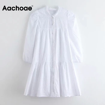 Aachoae Loose Cotton White Dress Women 2020 Embroidery Lace Patchwork Casual Mini Dress Lady Hollow Out Chic Dresses Femme Robe
Aachoae Loose Cotton White Dress Women 2020 Embroidery Lace Patchwork Casual Mini Dress Lady Hollow Out Chic Dresses Femme Robe