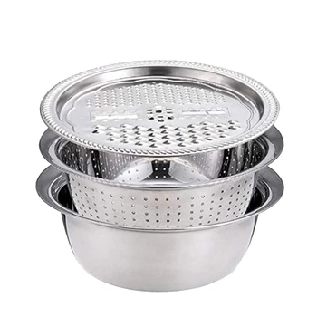 Multifunction Kitchen Tool Stainless Steel Drain Pot Food Chopper Vegetable Cutter Peeler Hand Held Slicer Grater Kitchen Gadget
Multifunction Kitchen Tool Stainless Steel Drain Pot Food Chopper Vegetable Cutter Peeler Hand Held Slicer Grater Kitchen Gadget