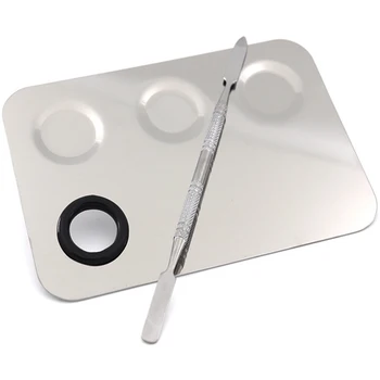 1set Stainless Steel Paint Palette Mixing Tray Rod Scraper Set For Art School Watercolor Nail Paint Makeup Tool
1set Stainless Steel Paint Palette Mixing Tray Rod Scraper Set For Art School Watercolor Nail Paint Makeup Tool