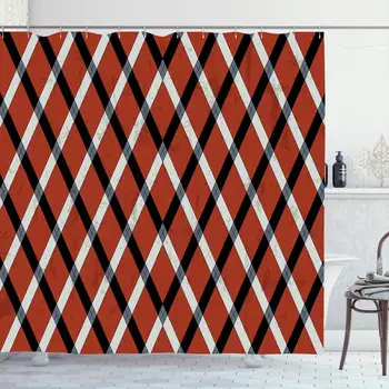 Shower Curtain Set with Hooks 72x72 Vintage Vibrant Abstract Geometric Different Mixed Pattern Rhombus Shape Grungy Design
Shower Curtain Set with Hooks 72x72 Vintage Vibrant Abstract Geometric Different Mixed Pattern Rhombus Shape Grungy Design