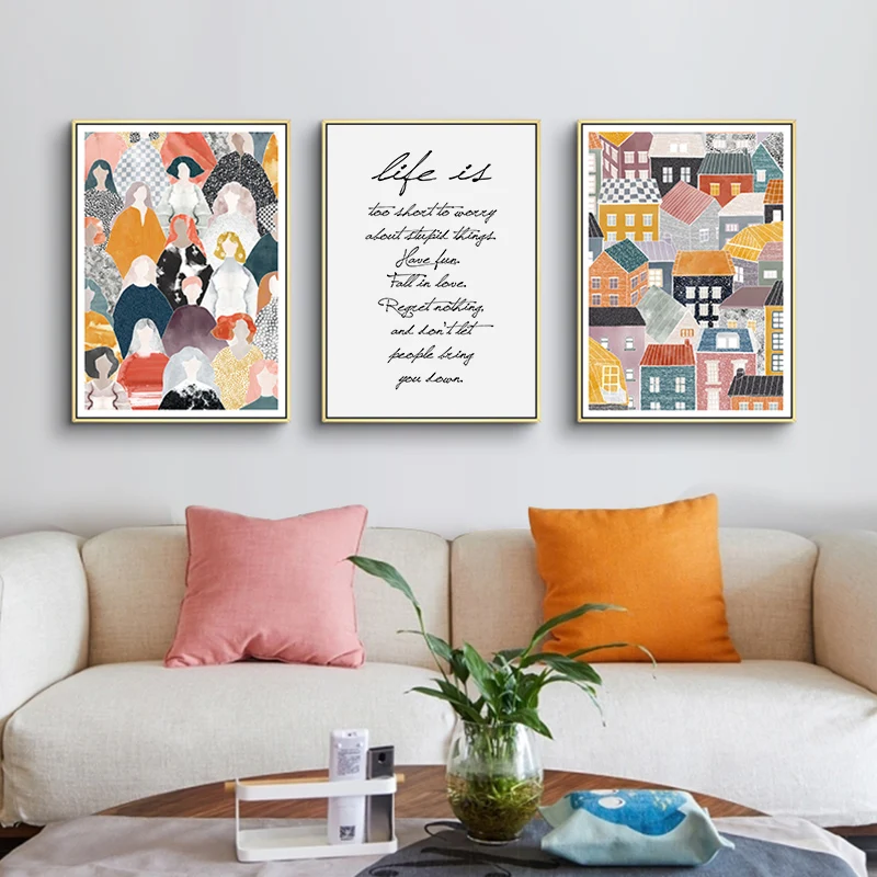 Nordic Colorful House Letter Landscape Wall Art Poster Scandinavian Style House Abstract Canvas Paingting Living Room Decor
Nordic Colorful House Letter Landscape Wall Art Poster Scandinavian Style House Abstract Canvas Paingting Living Room Decor