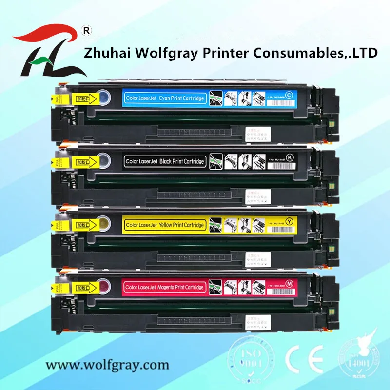 CF400A CF401A 402 403A 201A cf400 совместимый цветной картридж с тонером для hp Color LaserJet Pro M252dn M252n