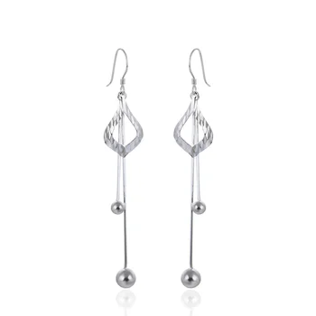 Fashion S925 Sterling Silver Women Long Earrings Women Engagement Ear Jewelry Beautiful Party Accessories CHDAR001693 
Fashion S925 Sterling Silver Women Long Earrings Women Engagement Ear Jewelry Beautiful Party Accessories CHDAR001693