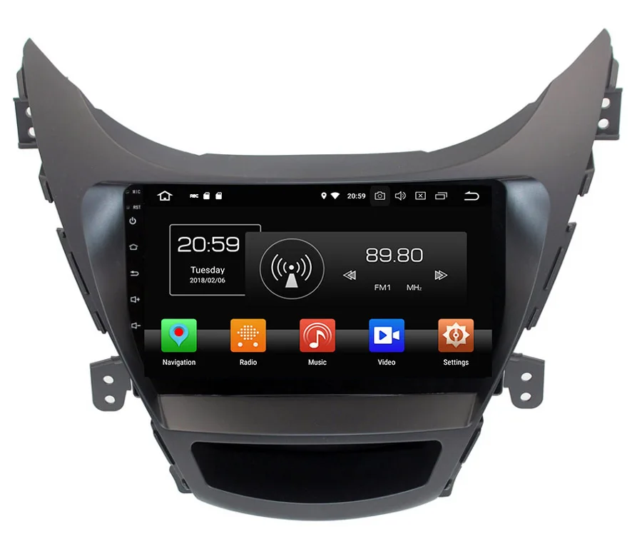 Автомобильная Мультимедийная система PX6 Android 9 0 GPS для Hyundai Elantra 2012 радио Авторадио