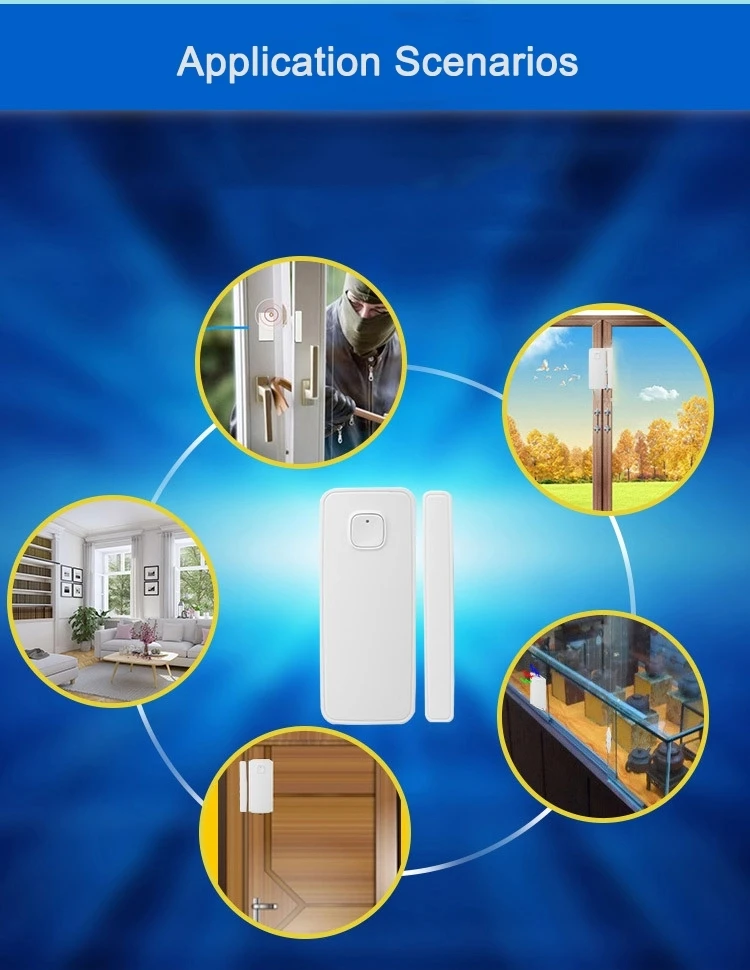 Home Security Sensor Home Door/Window Detector WiFi App Notification Alerts Battery Operated Work with Alexa Echo Google Home
Home Security Sensor Home Door/Window Detector WiFi App Notification Alerts Battery Operated Work with Alexa Echo Google Home