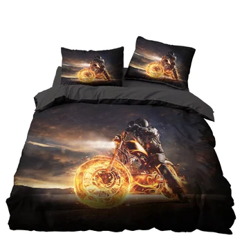 Motorcycle Fire Bedding Set Bedroom Decor Black Bedspread Microfiber Hypoallergenic Zipper 1PC Duvet Cover Pillowcase
Motorcycle Fire Bedding Set Bedroom Decor Black Bedspread Microfiber Hypoallergenic Zipper 1PC Duvet Cover Pillowcase