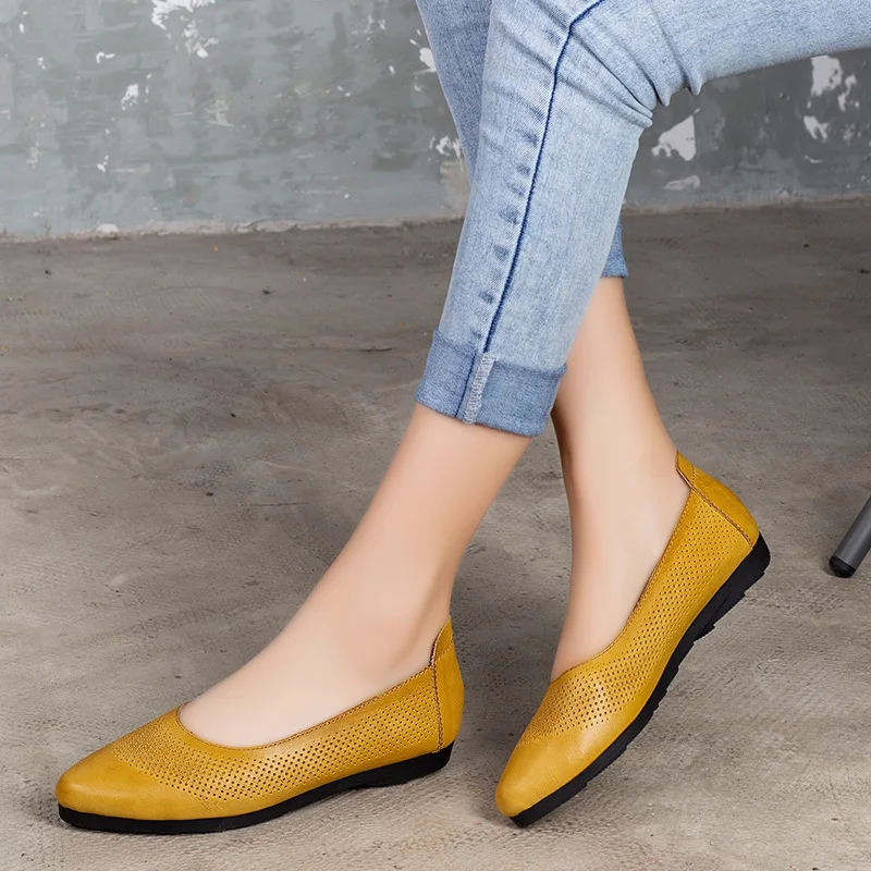 Women Loafers Leather Summer Shoes for Women Pointed Toe Flats Women Genuine Leather Soft Orange Shoes Women Handmade Flats2020
Women Loafers Leather Summer Shoes for Women Pointed Toe Flats Women Genuine Leather Soft Orange Shoes Women Handmade Flats2020