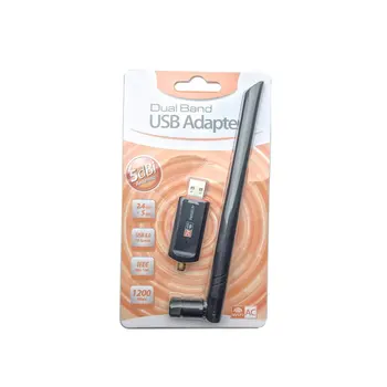 AC 1200mbps Wireless Wifi USB Adapter Dual Band 2.4/5ghz with Aerial 802.11AC Network Card High Speed USB3.0 Receiver Ethernet
AC 1200mbps Wireless Wifi USB Adapter Dual Band 2.4/5ghz with Aerial 802.11AC Network Card High Speed USB3.0 Receiver Ethernet