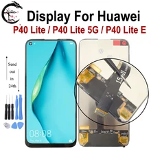 P40 lite JNY-L21A LCD avec cadre pour Huawei P40 lite 5G CDY-NX9A écran P40lite E ART-L28 LCD écran tactile numériseur assemblée=