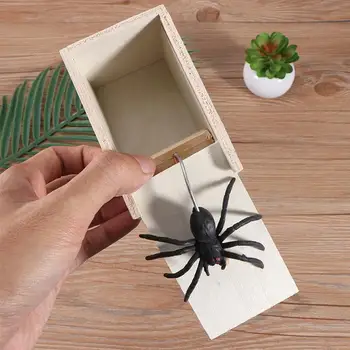 6Pcs Fake Spider Prank Box Funny Wooden Box Fake Spider Prank Box Wooden Box Toy Prank for Dorm Home Office
6Pcs Fake Spider Prank Box Funny Wooden Box Fake Spider Prank Box Wooden Box Toy Prank for Dorm Home Office