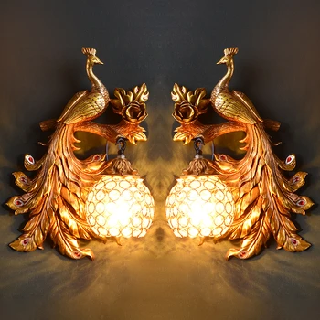 Vintage Art Deco Peacock Resin Wall Lamp Gold Vanity Luxury Bedroom Holiday Decorations for Home Wall Sconce Lamp Mirror Light
Vintage Art Deco Peacock Resin Wall Lamp Gold Vanity Luxury Bedroom Holiday Decorations for Home Wall Sconce Lamp Mirror Light