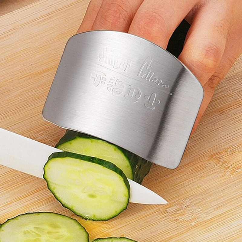 New Kitchen Accessories Stainless Steel Finger Hand Protector Ring Knife Chop Adjustable Guard Cut Safety Gadgets Cooking Tools
New Kitchen Accessories Stainless Steel Finger Hand Protector Ring Knife Chop Adjustable Guard Cut Safety Gadgets Cooking Tools