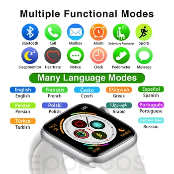 Smart Watch Series 6 Bluetooth call Heart Rate multi language smartwatch IOS Android men women support WhatsApp message reminder
Smart Watch Series 6 Bluetooth call Heart Rate multi language smartwatch IOS Android men women support WhatsApp message reminder