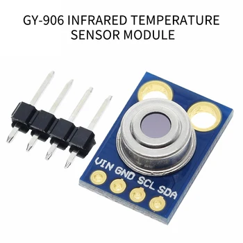 GY-906 MLX90614 MLX90614ESF non-contact Infrared Temperature Sensor Module IIC Interface IR Sensor Compatible GY906
GY-906 MLX90614 MLX90614ESF non-contact Infrared Temperature Sensor Module IIC Interface IR Sensor Compatible GY906