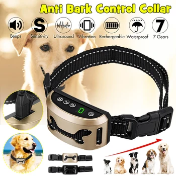 7 Levels Adjustable Electric Dog bark shock collar Humane anti abrasion bark collar rechargeable for small medium size dogs new
7 Levels Adjustable Electric Dog bark shock collar Humane anti abrasion bark collar rechargeable for small medium size dogs new