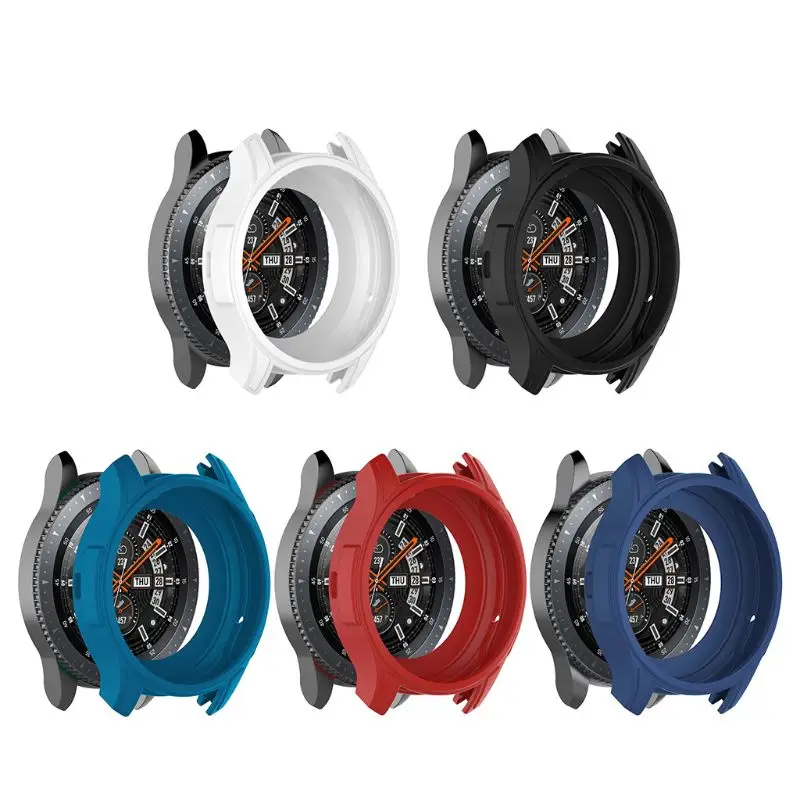 Silicone Soft Shell Protective Frame Case Cover Skin for samsung Watch 46mm Gear S3 Frontier
Silicone Soft Shell Protective Frame Case Cover Skin for samsung Watch 46mm Gear S3 Frontier