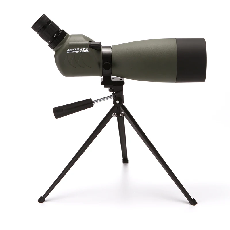 HUANDEE 25-75X70 Zoom Spotting Scope FMC Lens Bak4 Prism Bird Watching Hunting Waterproof Monocular Telescope with Tripod
HUANDEE 25-75X70 Zoom Spotting Scope FMC Lens Bak4 Prism Bird Watching Hunting Waterproof Monocular Telescope with Tripod