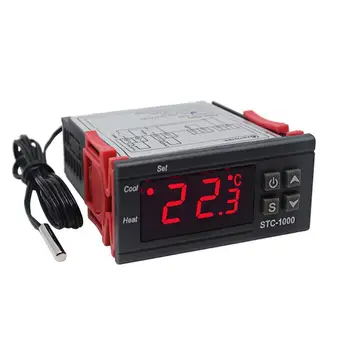 Digital Temperature Controller Thermostat Thermoregulator incubator Relay LED 10A Heating Cooling STC-1000 STC 1000 12V 24V 220V
Digital Temperature Controller Thermostat Thermoregulator incubator Relay LED 10A Heating Cooling STC-1000 STC 1000 12V 24V 220V