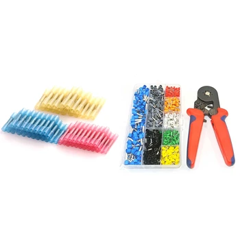 100x Heat Shrink Butt 3 Sizes Crimp Terminals & 1set 800 Awg 10-22 Terminal Connector Sleeves Contractors Crimper Pliers CNIM Ho
100x Heat Shrink Butt 3 Sizes Crimp Terminals & 1set 800 Awg 10-22 Terminal Connector Sleeves Contractors Crimper Pliers CNIM Ho
