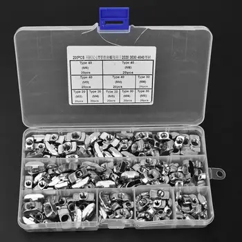 200Pcs T Slot Sliding Block Slider Nuts M3/M4/M5/M6/M8 Fastener Nuts for 20/30/40 Aluminum Profiles
200Pcs T Slot Sliding Block Slider Nuts M3/M4/M5/M6/M8 Fastener Nuts for 20/30/40 Aluminum Profiles