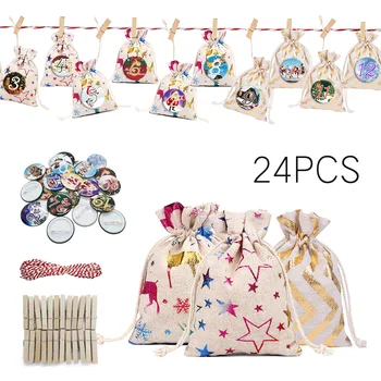 Christmas Gift Bags Calendar Countdown Jute Bag Candy Storage Pouch Christmas Advent Calendar Bag New Year Gifts Bags 24pcs
Christmas Gift Bags Calendar Countdown Jute Bag Candy Storage Pouch Christmas Advent Calendar Bag New Year Gifts Bags 24pcs