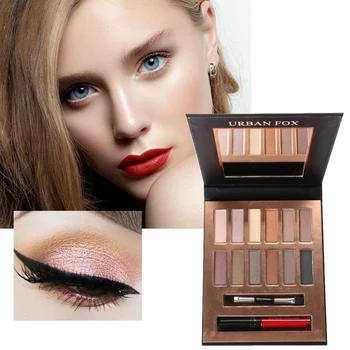 12-color Matte Eyeshadow Anti-fouling Anti-fouling Long-lasting Easy To Wear Pearlescent Eye Shadow With Lip Glaze Makeup Disk
12-color Matte Eyeshadow Anti-fouling Anti-fouling Long-lasting Easy To Wear Pearlescent Eye Shadow With Lip Glaze Makeup Disk