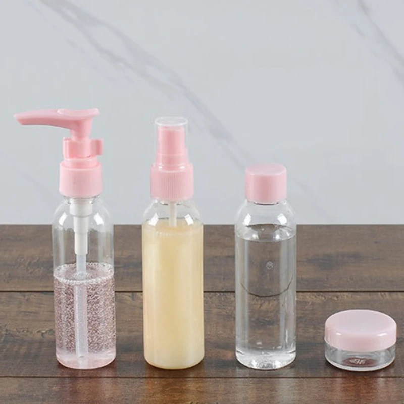 Refillable Travel Bottles Set Package Cosmetics Bottles Plastic Pressing Spray Bottle Makeup Tools Kit For Travel Vaporizer
Refillable Travel Bottles Set Package Cosmetics Bottles Plastic Pressing Spray Bottle Makeup Tools Kit For Travel Vaporizer