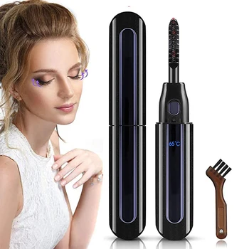 Electric heating eyelash curler USB rechargeable eyelash brush, with LED display, natural curling eyelash curler beauty tool
Electric heating eyelash curler USB rechargeable eyelash brush, with LED display, natural curling eyelash curler beauty tool