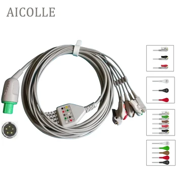 mennen medical cable 5pin 5 lead 3 lead ecg cable and leadwire clip snap ECG CONNECTOR
mennen medical cable 5pin 5 lead 3 lead ecg cable and leadwire clip snap ECG CONNECTOR
