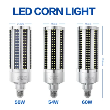 High Power Corn Lamp LED E27 220V Lampada LED Bulb 50W 54W 60W LED Lamp E39 Light Bulb 110V Factory Basement Workshop Lighting
High Power Corn Lamp LED E27 220V Lampada LED Bulb 50W 54W 60W LED Lamp E39 Light Bulb 110V Factory Basement Workshop Lighting