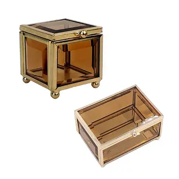 Geometrical Gold Glass Jewelry Box Jewelry Organize Holder Plants Container Jewerly Storage Box
Geometrical Gold Glass Jewelry Box Jewelry Organize Holder Plants Container Jewerly Storage Box