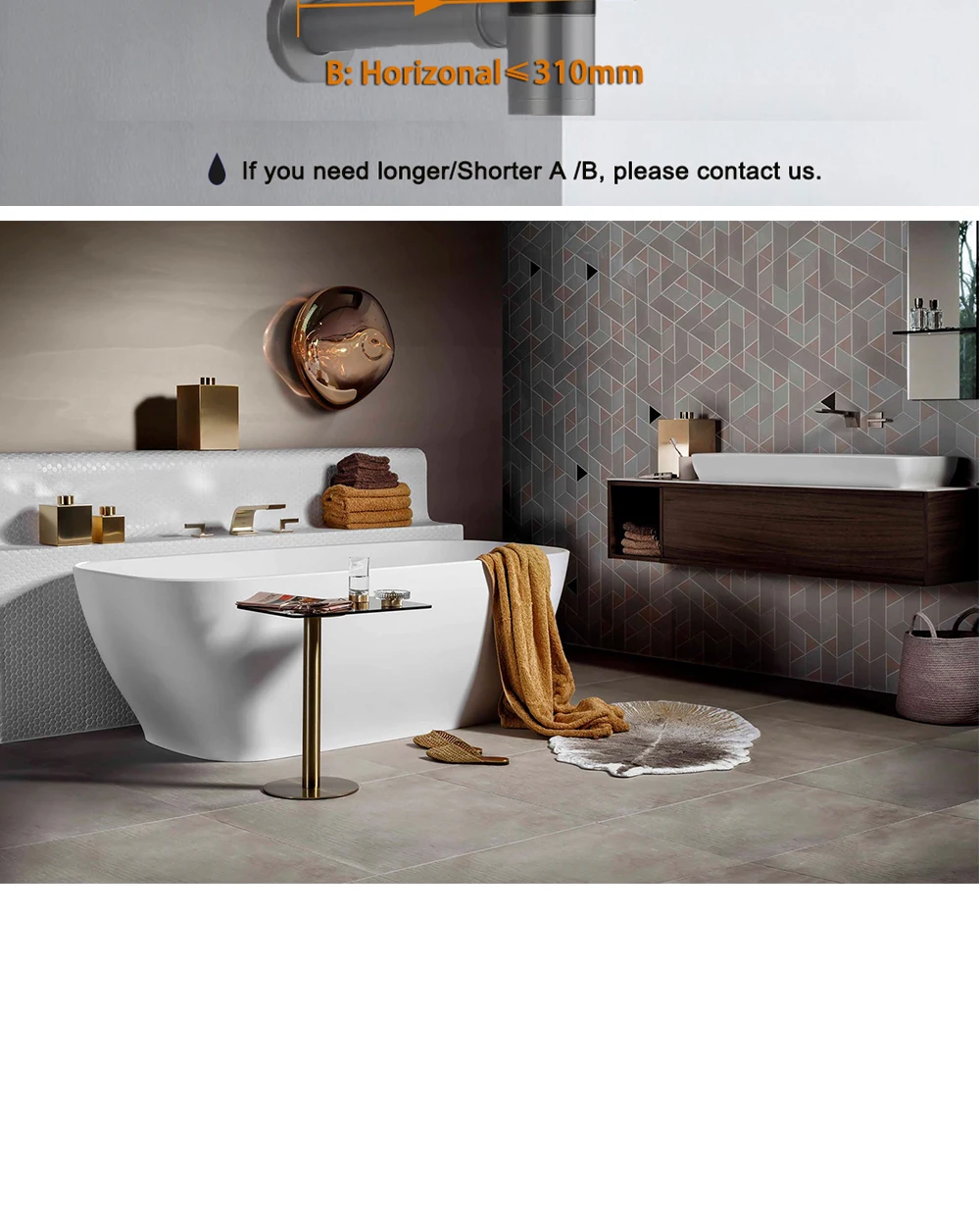 Generic Basin Drain Siphon Bathroom Sink Bottle Modern Pop Up Filter