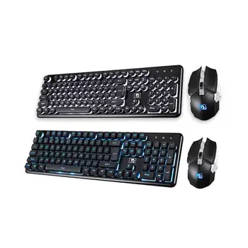 Chargable Backlit Ergonomic Gaming Wireless 2.4G Illuminated 104 Keys Mechanical Keyboard Mouse Mice Game Keypad Luminous Sets
Chargable Backlit Ergonomic Gaming Wireless 2.4G Illuminated 104 Keys Mechanical Keyboard Mouse Mice Game Keypad Luminous Sets