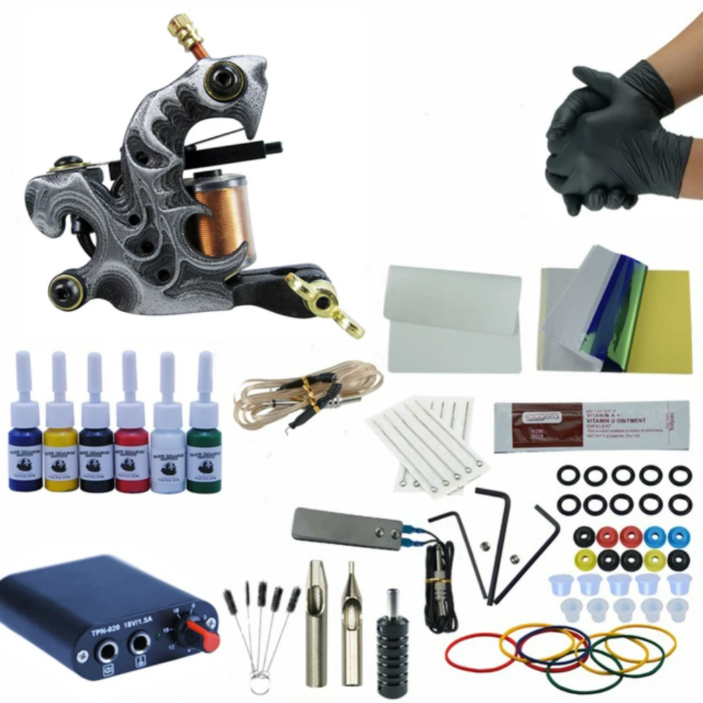 Rotary Tattoo Machine Kit For Shading and Lining Beginners Rotary Single Motor Tattoo Gun Ink Supply Kits For Body Art
Rotary Tattoo Machine Kit For Shading and Lining Beginners Rotary Single Motor Tattoo Gun Ink Supply Kits For Body Art
