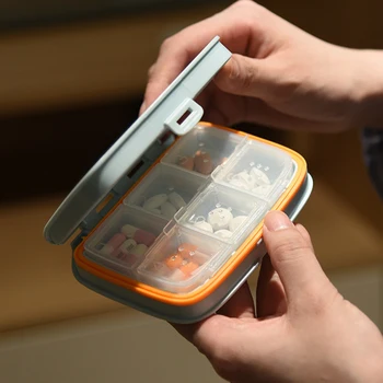 1PCS Pill Case Storage Box Diabetic Pill Box 4/6 Grid Compartment Weekly Medicine Tablet Dispenser Splitters 7-day Pill Box
1PCS Pill Case Storage Box Diabetic Pill Box 4/6 Grid Compartment Weekly Medicine Tablet Dispenser Splitters 7-day Pill Box