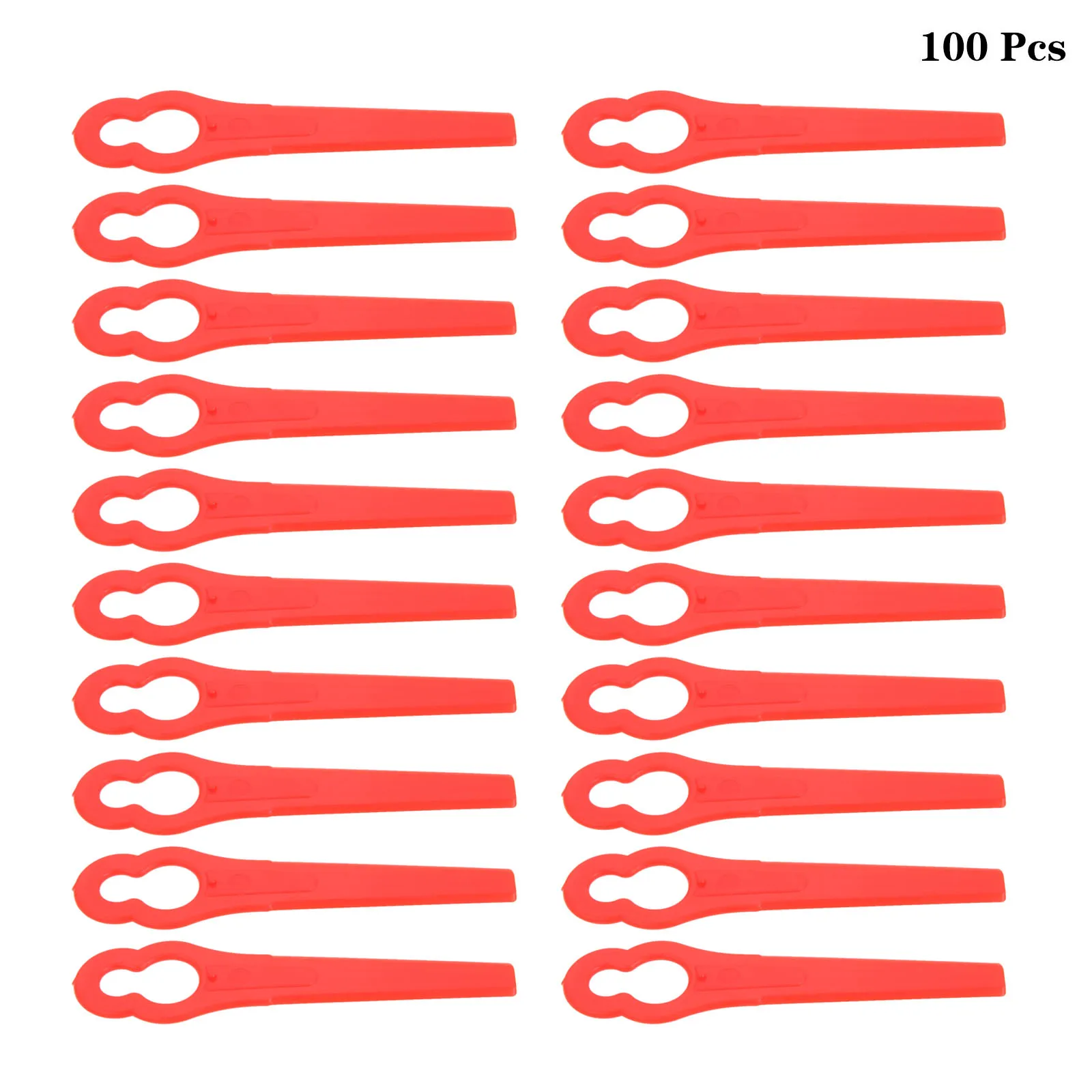 

100Pcs Trimmer Head Blades Lawn Mower Cutter Blades Plastic Garden Tool Replacements