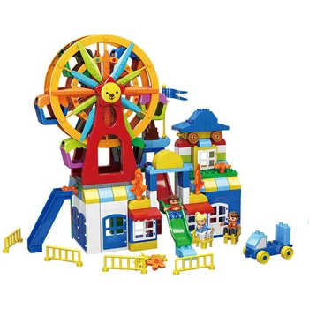 Assemble Building Block Ferris Wheel Amusement Park Large-particle Children's Intelligence Diy Assembled Brick Blocks Toy Gift
Assemble Building Block Ferris Wheel Amusement Park Large-particle Children's Intelligence Diy Assembled Brick Blocks Toy Gift