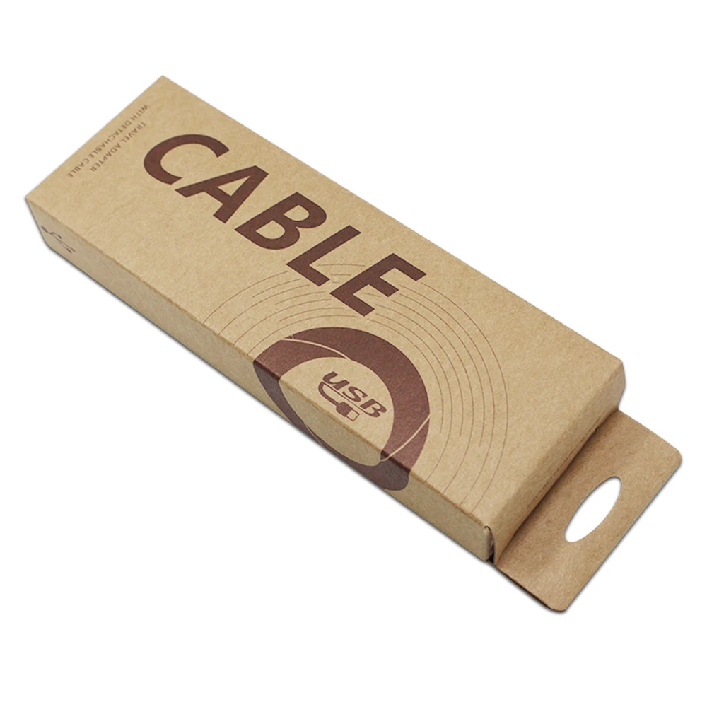 250Pcs/Lot 5x14.5x2cm Foldable Packing Box with Hang Hole Brown Kraft Paper Date Cable Packaging Boxes Paperboard Accessories 
250Pcs/Lot 5x14.5x2cm Foldable Packing Box with Hang Hole Brown Kraft Paper Date Cable Packaging Boxes Paperboard Accessories
