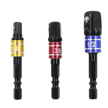 3PCS Hex Power Drill Socket Adapter Hex Shank to 1/4" 3/8" 1/2" Extension Drill Bits Bar Hex Bit Set Power Tools
3PCS Hex Power Drill Socket Adapter Hex Shank to 1/4" 3/8" 1/2" Extension Drill Bits Bar Hex Bit Set Power Tools