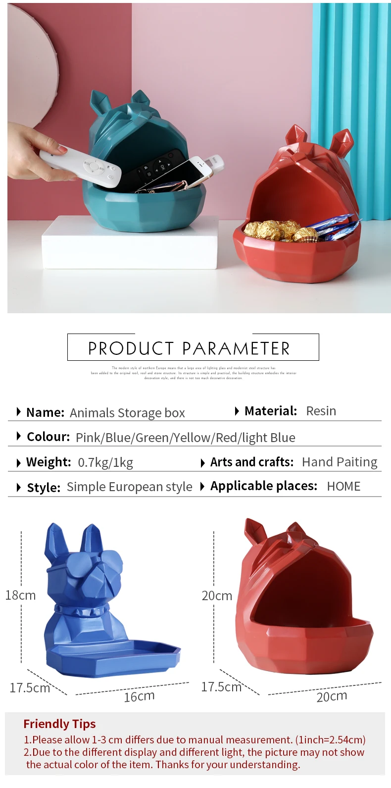 2020 New home storage box Dog cat modern figurine Candy Fruit key Desktop home decor storage container Home Office Storage box 2020 New home storage box Dog cat modern figurine Candy Fruit key Desktop home decor storage container Home Office Storage box