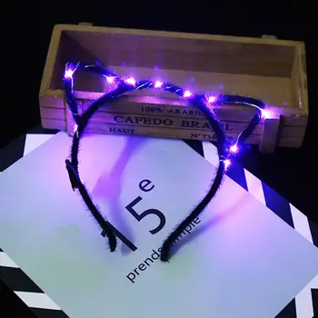 LED Hair Hoops Hair Hoops Cat Ears Multicolor Women Light Up Headband Flashing Party Hair Hoops Light Creative Girl Bar
LED Hair Hoops Hair Hoops Cat Ears Multicolor Women Light Up Headband Flashing Party Hair Hoops Light Creative Girl Bar