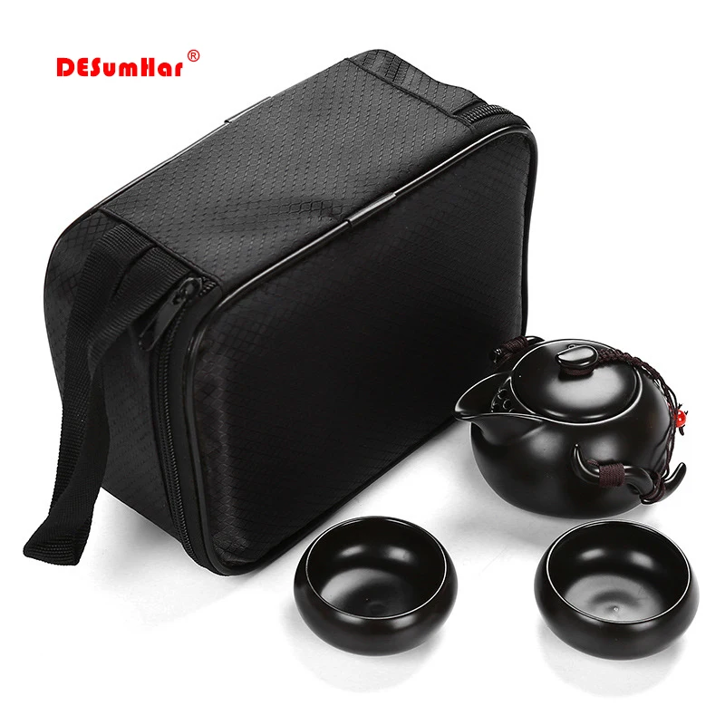 Portable Tea set include 1 Teapot 2 Teacups 1bag,Beautiful and easy teapot kettle,Chinese Travel Ceramic Portable Teaset gaiwan
Portable Tea set include 1 Teapot 2 Teacups 1bag,Beautiful and easy teapot kettle,Chinese Travel Ceramic Portable Teaset gaiwan