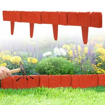 New 20Pcs Orange Garden Fence Edging Cobbled Stone Effect DIY Plastic Lawn Edging Plant Border Decorative Garden Landscape
New 20Pcs Orange Garden Fence Edging Cobbled Stone Effect DIY Plastic Lawn Edging Plant Border Decorative Garden Landscape