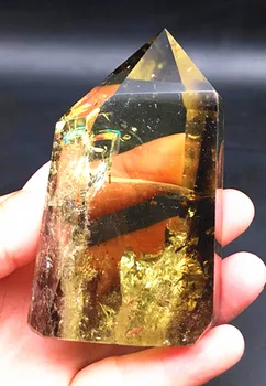 Natural quartz crystal colorful yellow colorful magic wand healing 
Natural quartz crystal colorful yellow colorful magic wand healing