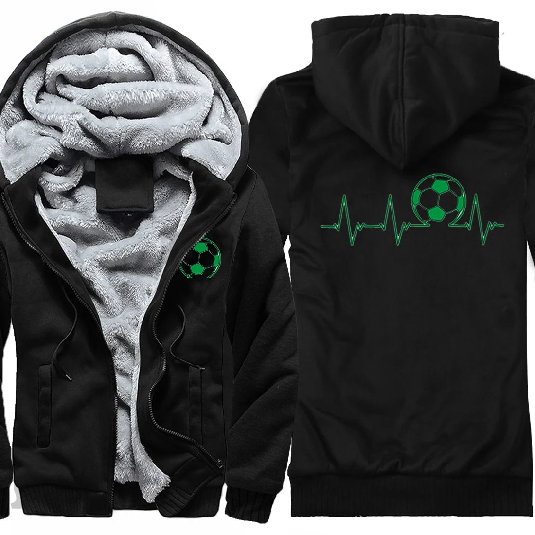 Graphic Football Print Mans Fleece Hoody Jackets Winter Warm Hooded Zipper Jackets 2020 Loose Fashion Man Sportswear Hoody Coats 
Graphic Football Print Mans Fleece Hoody Jackets Winter Warm Hooded Zipper Jackets 2020 Loose Fashion Man Sportswear Hoody Coats