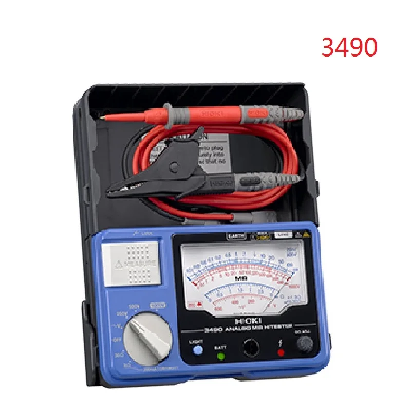 HIOKI 3490 Analog Megohm HiTester 4000 Megohms Resistance 250V 500V 1000V DC Analog Insulation Tester
HIOKI 3490 Analog Megohm HiTester 4000 Megohms Resistance 250V 500V 1000V DC Analog Insulation Tester