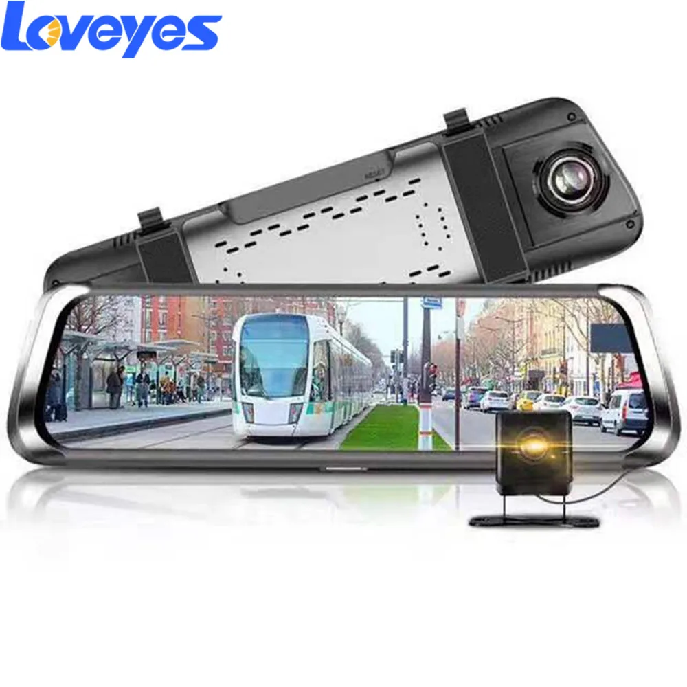 10'' Full Screen Streaming Media Car Rearview Mirror Touch Screen HD Night Vision Dual Lens Driving Recorder Dash Camera V1
10'' Full Screen Streaming Media Car Rearview Mirror Touch Screen HD Night Vision Dual Lens Driving Recorder Dash Camera V1
